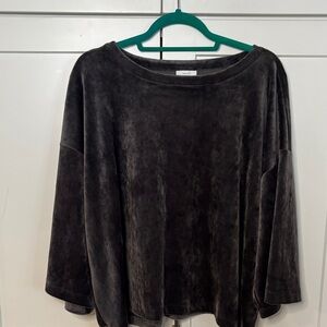 J. Jill Black Velvet Women's Sweatshirt